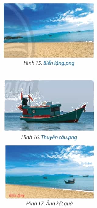 Thực hành chỉnh sửa ảnh để từ các bức ảnh ở Hình 15