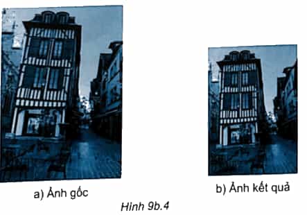 Bạn An đã sử dụng phần mềm chỉnh sửa ảnh để chỉnh sửa ảnh gốc và thu được ảnh kết quả