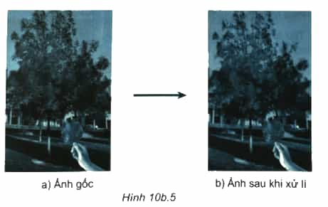 Thực hành: Hãy dùng phần mềm chỉnh sửa ảnh để xử lí độ mờ