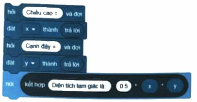 Hãy chọn khối lệnh đúng thực hiện thuật toán trong Hình 13.1