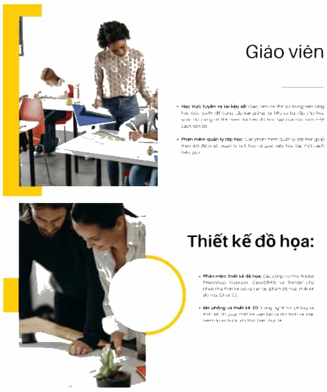 Thực hành: Em hãy tạo bài trình chiếu về ứng dụng tin học trong 5 nghề em biết