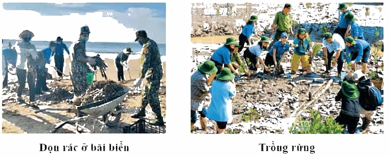 Sưu tầm hình ảnh về một số hoạt động bảo vệ môi trường ở địa phương em sinh sống