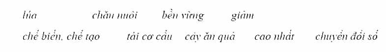 Điền các từ hoặc cụm từ thích hơn nha sẵn vào chỗ chấm để hoàn thành đoạn thông tin về chuyển dịch cơ cấu kinh tế
