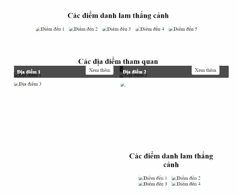 Thiết kế nội dung trang Tin tức cho trang web chủ để danh lam thắng cảnh, thông tin là trang tin tức thực hiện (ảnh 1)