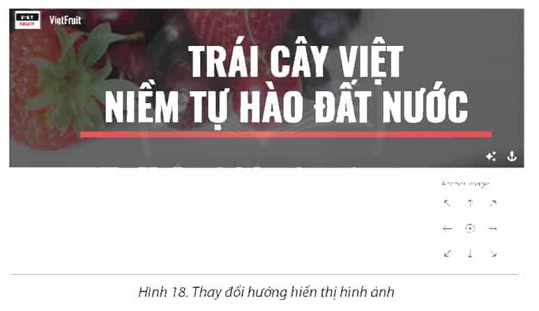 Yêu cầu: Thiết kế một trang web với chủ đề bán hàng, thông tin mặt hàng là các loại trái cây đặc sản vùng miền của Việt Nam (Hình 1). Trang thiết kế gồm các yêu cầu như sau: Tiêu đề chính của trang: “TRÁI CÂY VIỆT NIỀM TỰ HÀO ĐẤT NƯỚC”. Chèn logo, đặt tên trang web: “VietFruit”. Chèn hình ảnh bìa: Tải hình ảnh liên quan đến chủ đề từ các trang chia sẻ hình ảnh miễn phí trên Internet. (ảnh 8)