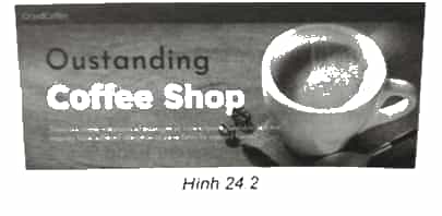 Thực hành: Hãy thiết lập phần đầu trang web như Hình 24.2 (có thể chọn ảnh nền khác)