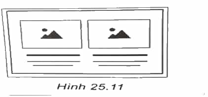 Thực hành: Hãy chèn khối nội dung như Hình 25.1 vào trang web