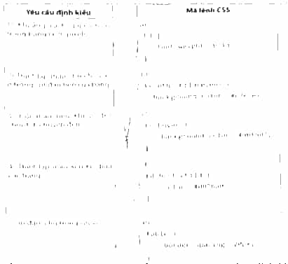 Ghép mỗi yêu cầu định kiều ở cột bên trái với một mã lệnh CSS ở cột bên phải cho phù hợp