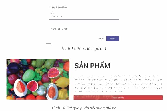 Tiếp tục thiết kế trang web với chủ đề bảo vệ môi trường nơi em đang sống